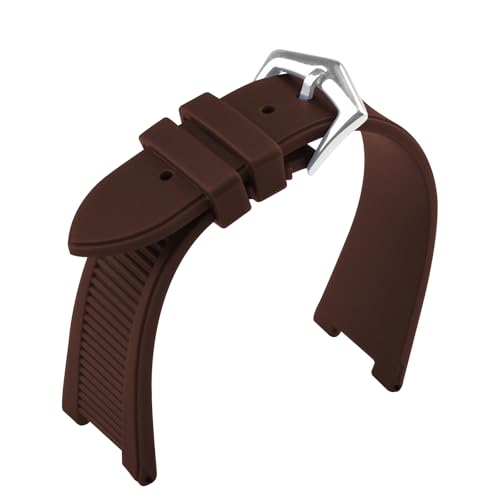 JETHENG Men's Resin Strap Compatible for 25mmx 13mm Patek Philippe Nautilus PP 5711 1A010 5712 5712G 5726 5980 Ladies outdoor work waterproof watch band wrist strap with buckle, Army Green by JETHENG - Image 4