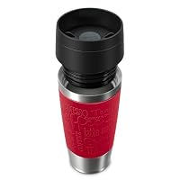 Emsa N20204 Travel Mug Classic Isolierbecher 0,36 Liter | neuer Komfort-Schraubverschluss | Edelstahl | 4h heiß und 8h kalt | 100% dicht | spülmaschinenfest | 360°-Trinköffnung | Dunkelrot – Ansicht 8