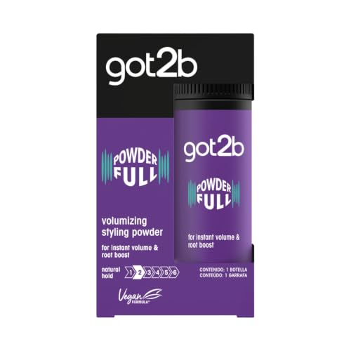 Got2B Polvo Texturizante Volumen Powderful (1 x 10 g), polvos de volumen instantáneos, polvos para el pelo de fijación media, texturizador de cabello con acabado natural