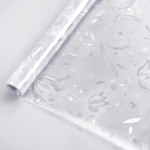 DOWELL Decorative Window Film Privacy Film for Glass Windows, 3D Rainbow Glass Film Static Cling, Opaque Frosted Stickers No Glue Anti UV, for Home, Kitchen, Tulip 44.5×200cm - Image 9