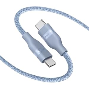Anker Nano USB C auf USB C Kabel, 240W 1,8m flexibel farbig geflochten, USB C Schnellladekabel Typ C für iPhone 16/16 Pro/16 Plus/16 Pro Max, MacBook Pro/Air, iPad Pro/Air, Galaxy S24 und me