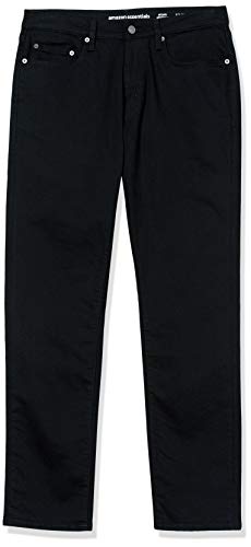 Amazon Essentials Herren Athletic-Fit-Stretchjeans - Auslauffarben, Schwarz, 32W / 32L