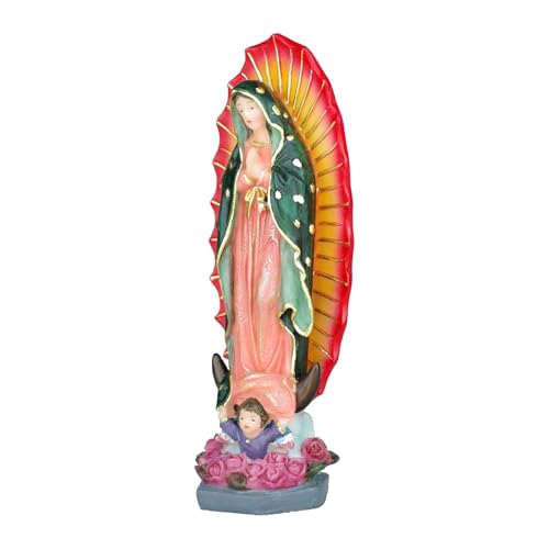 Estatua Virgen de Guadalupe 6 pulgadas figura religiosa miniatura 3
