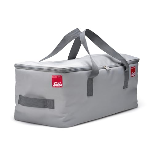 Solis Transport- & Aufbewahrungstasche für 5-in-1 Tischgrill Typ 791 – Grill Tasche mit Fach für Raclette- & Wokpfännchen – Schutz- und Transporttasche mit Tragegriffen