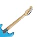Electric guitar full size 39''glossy blue color sss configuration single tremolo bridge 5ways toggle 1V 2T 22 frets maple neck solid phoenix body portable for beginner starter practice (YST)