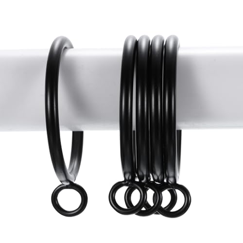 uxcell 28 anéis de varão de cortina com ilhós, anéis de cortina de metal para pendurar para varão de