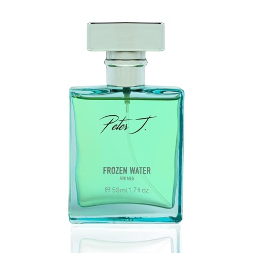 Image of Peter J Frozen Water Eau De Parfum 50ml for Men | Crisp, Cool & Long-Lasting Scent with Geranium, Jasmine & Sandalwood | Premium Eau De Parfum Gift Spray | Refreshing & Elegant Fragrance for Him