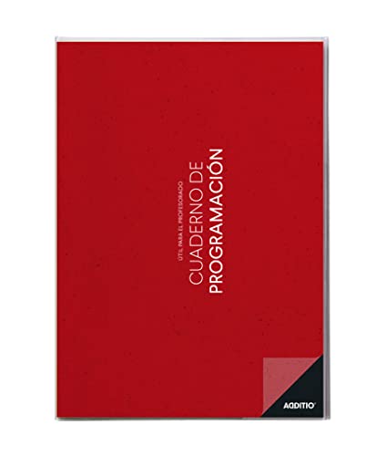 Additio P202 Cuaderno de Programación Rojo Cover