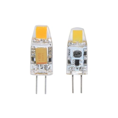 YSJX-ƒpd, 10pcsMINI G4 LEDvp[3W 6WRu DC/AC 12V 360VfACg̃r[Ɩ́AnQG4vu܂(Warm White,2W)