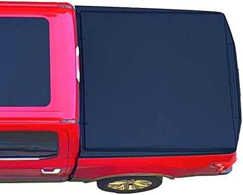 OSOBAK Soft Roll Up 5.0' Bed Cover Compatible for 2016-2023 Toyota Tacoma Vinyl Truck Tonneau Cover | Compatible for Deck Rail System Only