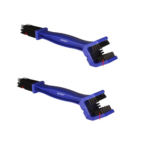 Autofy Universal Motorcycle/Cycle Chain Cleaner Brush for Bikes (Sky Blue)
