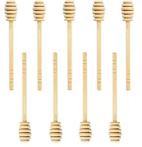 Lassum Honiglöffel Holz Spirale, 10 Stück