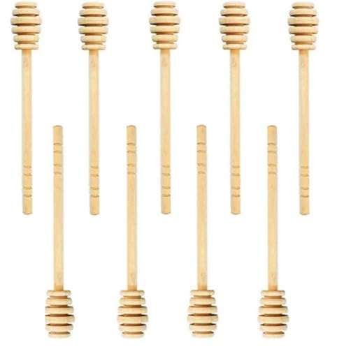 Lassum Honiglöffel Holz Spirale, 10 Stück