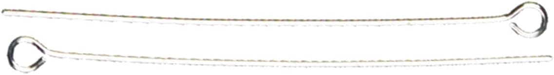 Cousin Jewelry Basics Eye Pin, Bright Silver, 140-Piece
