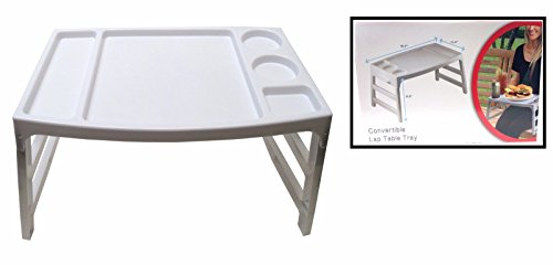 Convertible Foldable Lap Table Tray Multiple Use Food/Book On Bed or Couch