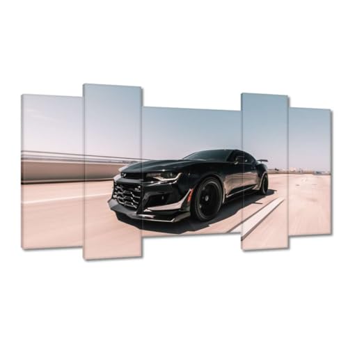 Tableau voiture impression sur toile 120x65 cm pour habiller un mur vide de bureau