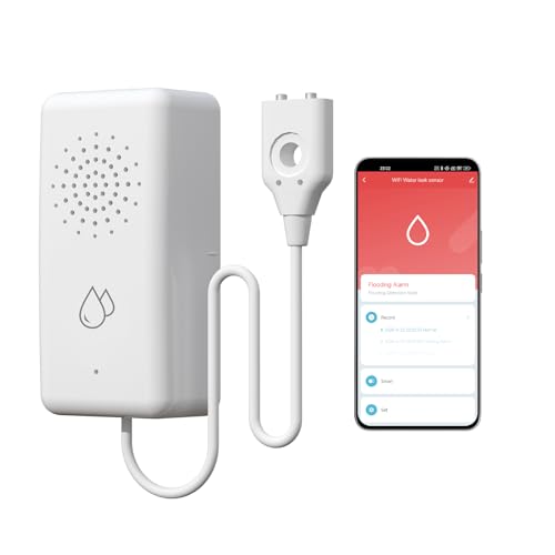 BSEED Smart Wassermelder kein Hub erforderlich, WLAN Wassersensor mit Fernalarmierung, IP65, Smart Life/ Tuya App-Steuerung, Wasseralarm für Küchen, Keller und Badezimmer, 1 Stück BSEED Smart Wassermelder kein Hub erforderlich, WLAN Wassersensor mit Fernalarmierung, IP65, Smart Life/ Tuya App-Steuerung, Wasseralarm für Küchen, Keller und Badezimmer, 1 Stück