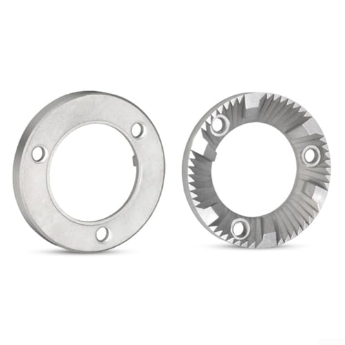 40MM Metal Grinding Blade Set, Dual-Disk Upper and Lower Parts for Coffee Bean Grinders, Sturdy Replacement Accessories for Precise Milling, Easy Installation, 2 Pieces