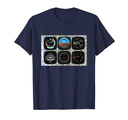 Aviation Pilot - Camiseta de instrumentos (6 unidades) Camiseta