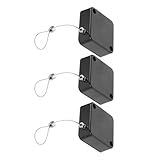 Utilisation pratique : ce dévidoir rétractable s'adapte à vos besoins et préférences spécifiques. câble de sécurité, câble rétractable, verrou à combinaison