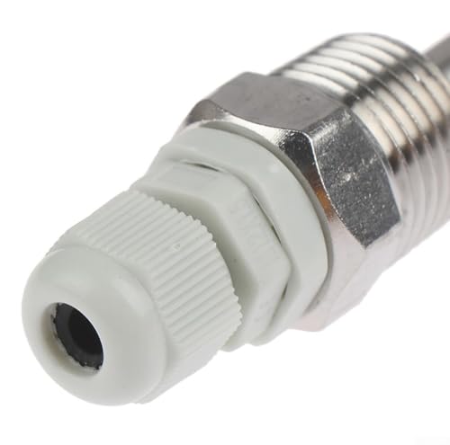 Stainless Steel Thermowell for 6mm Probe, 50-200mm Industrial Sensor Fitting with /2 for NPT Thread, Heat Resistant Sensor Well（50mm）