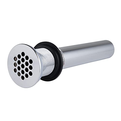 Grid Drain Strainer Assembly Without Overflow For Bathroom Sink, C.o. Plug Grid Lavatory Drain, Bathroom Sink Grid Strainer By Artiwell, Chrome Plated #TOP1