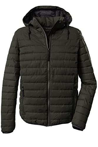 G.I.G.A. DX Herren Steppjacke/Casual Funktionsjacke in Daunenoptik mit abzippbarer Kapuze GW 42 MN QLTD JCKT, grünanthrazit, S, 38534-000