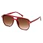 Transparent Red Frame and Gradient Red|brown Lenses