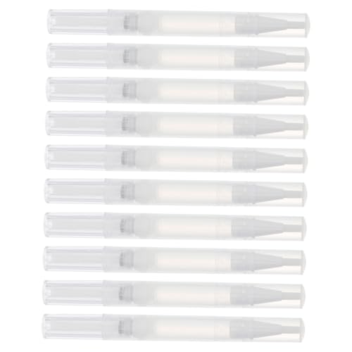 ERINGOGO 10 piezas Bolígrafos Vacíos para Cuidado Uñas Multifuncionales Recargables Compactos y Prácticos para Esmalte Aceites Esenciales y Brillo Labial