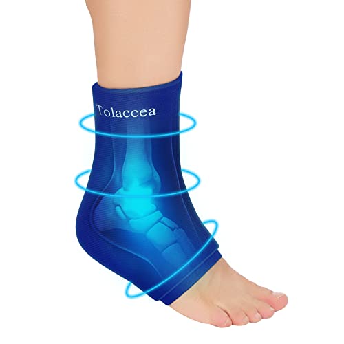 Ankle Foot Ice Pack Wrap for Injuries, Reusable Gel Cold Pack with Cold Compression Therapy, Hot & Cold Therapy Flexible Cold Pack for Achilles Tendonitis,Plantar Fasciitis,Foot Heel