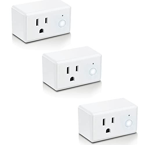Feit Electric Indoor Smart WiFi Plug Compatible with Alexa and Google Home (3 Pack)
