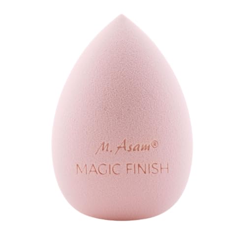 M Asam MAGIC FINISH Make-up Schwamm – Ei-förmiger Sponge Zum Auftragen & Verblenden Von Make up, Foundation, Puder & Cream Blush Geeignet, Kann Trocken Oder Feucht Angewandt Werden