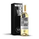 «Estamos en la edad perfecta para quedarnos con la culpa, no con las ganas» Mensaje en una Botella. Vino Blanco Premium Verdejo Joven + Gift Box. Etiqueta Blanca PERSONALIZABLE