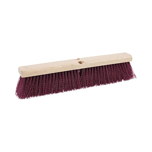 Boardwalk BWK20318 3 in. Heavy-Duty Polypropylene Bristles 18 in. Brush Floor Brush Head - Maroon