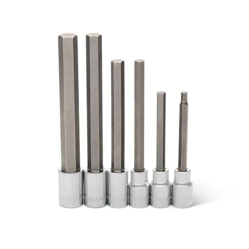 GEARWRENCH Long Hex Bit Socket Set 1/2 Drive 6 Piece MM | 82588 by GEARWRENCH - Used condition - US$41.39