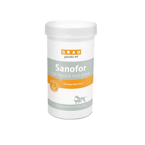 GRAU - das Original - Sanofor, Heilmoor zum Aufbau der Darmflora, für eine vitale Darmschleimhaut und -flora 1er Pack (1 x 1 kg), Ergänzungsfuttermittel für Hunde & Katzen