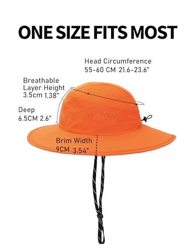 Sombrero de pesca transpirable unisex con ala ancha ajustable miniatura 2