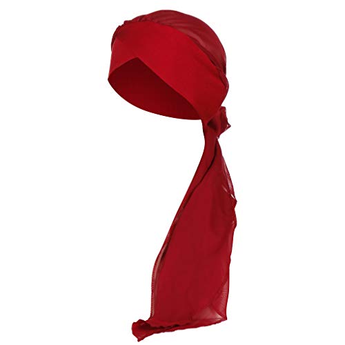 KaloryWee-Chemo-Turban-Hut-fuer-Krebs-Damen-Kopfbedeckung-Kopftuch-Schal-Kappe-fuer-Damen-Gr-Einheitsgroesse-rot