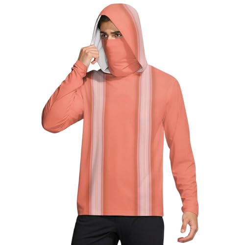 RTRDE Men's Long Sleeve UPF 50+ Sun Protection T Shirts, SPF Fishing Outdoor Uv Hiking Lightweight Hoodie Shirts, M-2XL