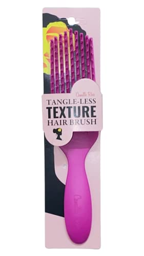 Camille Rose | Tangle-less Texture Hair Brush | Detangling Brush for All Hair Textures |Tangle removing Brush | Purple