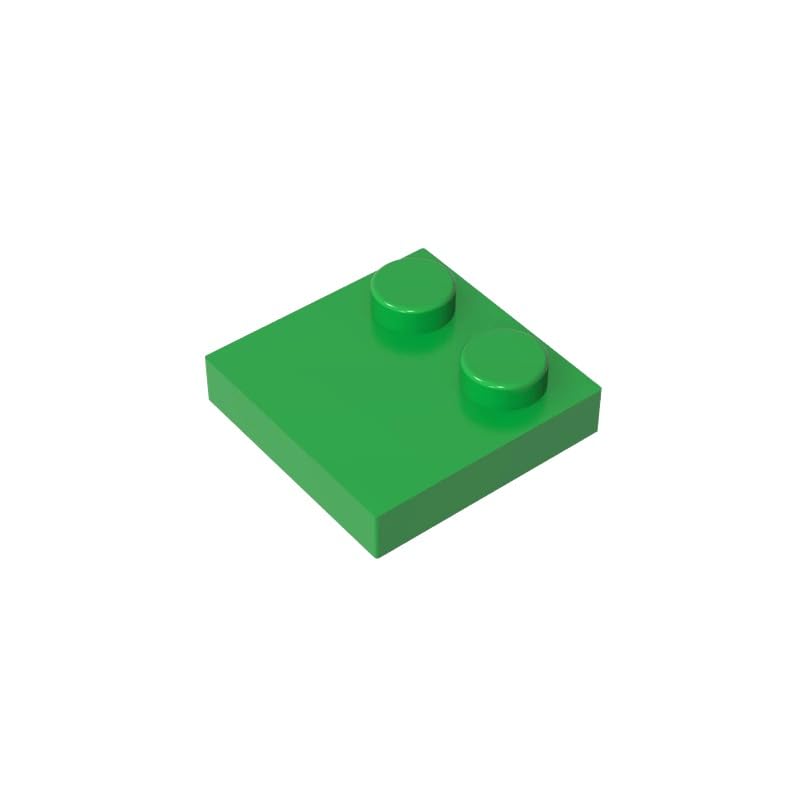 33909 Foundation Plate Special 2x2 with Only 2 Studs, Bright Green, 50 PCS