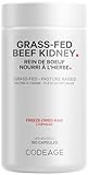 Codeage Grass Fed Beef Kidney Supplement - Freeze Dried, Non-Defatted, Desiccated Glandular Nutrition Bovine Pills - Pasture Raised Beef Vitamins For Kidney - Non-GMO -180 Capsules