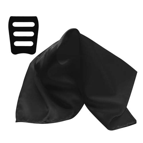 Image of Satin Mens Pocket Square with Holder, 11.8'' Suit Handkerchiefs for Men Wedding Business Casual