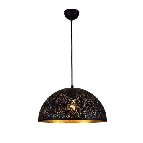 Lustres LED rétro suspensions plafonniers industriels en fer creux 40cm