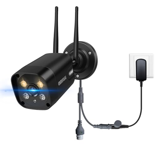 OHWOAI 5MP Add-on Camera for Wireless Security Camera System Outdoor, Wireless Cameras with Dual Antennas, Compatible with NVR, Cannot Be Used Independently