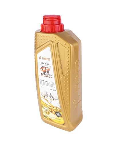 Image of Hero MotoCorp Genuine 4T Plus 20W-40 Engine Oil for Bikes (1000 Ml) Api Sn and Jaso Ma2 Certified| Advanced Fuel Saving Technology| Specially Formulated for Hero Motorcycles