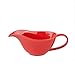Dzbanek do spieniania mleka 255ml / 7.6OZ Ceramiczne mleko Frothing Dzbak Mini Mleko Dzbanek z Sosem Uchwyt Kubek Mleko Frind Mleko Jug Cup (czarny/czerwony) Poręczny (Color : Red)