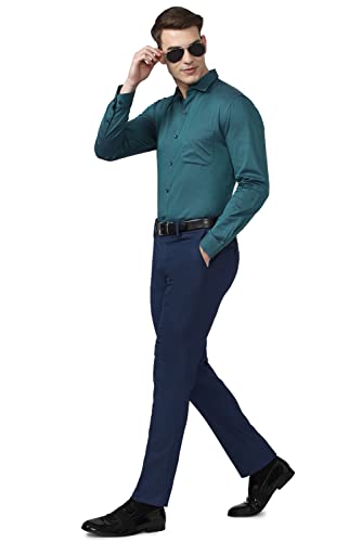 Image of Peter England Men's Solid Slim Fit Shirt