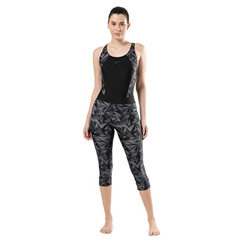 Image of Speedo Women's Endurance 10 Boom Splice Printed Swim Capri