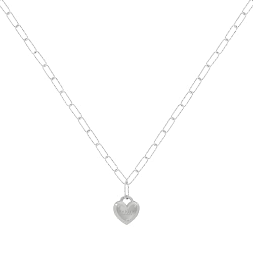 RADLEY Women's Silver Plated Heart Padlock Charm Pendant Necklace RYJ2447S
